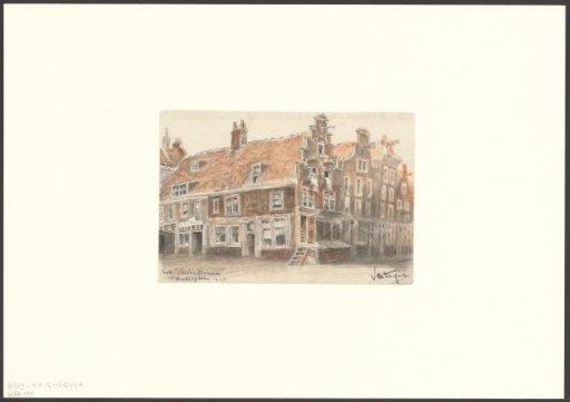 View of the Joden Houttuinen, Corner of Markenplein