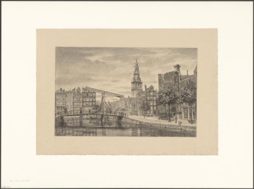 View of the Houtgracht looking towards the Zuidertoren