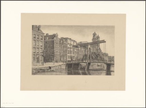 View of the Houtgracht looking towards the Mozes and Aäronkerk