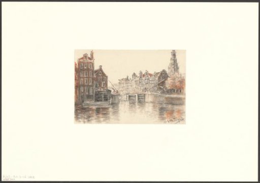 View of the Oudeschans Looking Towards the Sint Antoniesluis and the Zuiderkerk Tower