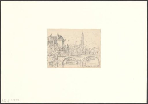 View of the Prinsengracht, corner of the Brouwersgracht and the Wester Tower
