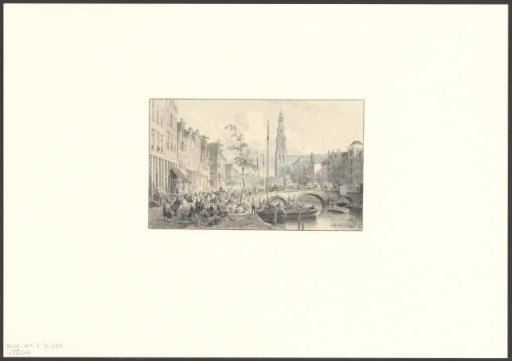 View of the Prinsengracht and the Wester Tower