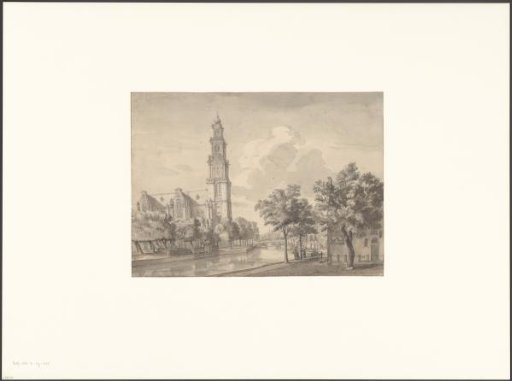 View of the Prinsengracht and the Westerkerk