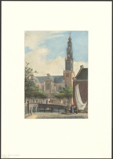 View of the Westerkerk from the Bloemgracht