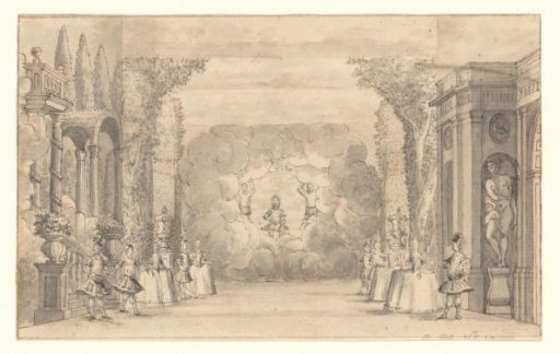 View of the stage of the Van Campen theatre with a performance