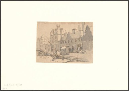 View of the Sint Andrieshofje on the Egelantiersgracht