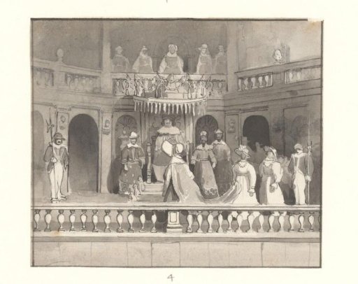 Composition with statues in the Sculpture Hall in the Oude Doolhof