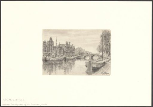 View of the Prinsengracht at the Brouwersgracht