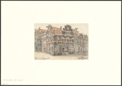View of the Brouwersgracht, corner of Palmstraat