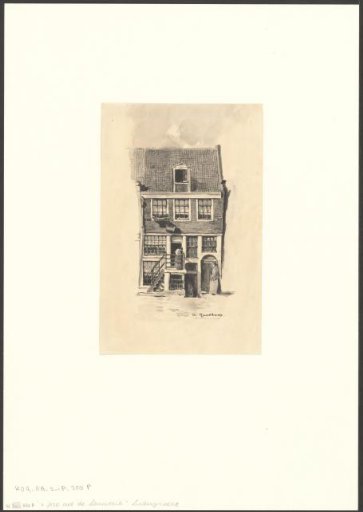 View of the house 't Fort met de Leeuwerik on the Lindengracht