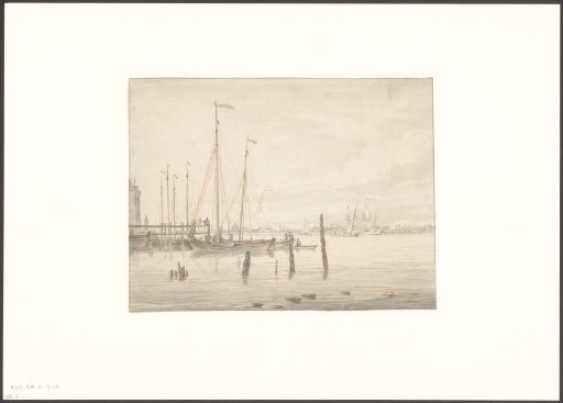 View of the Eastern Part of the City of Amsterdam Seen from the IJ, on the Left a Part of the Toll House