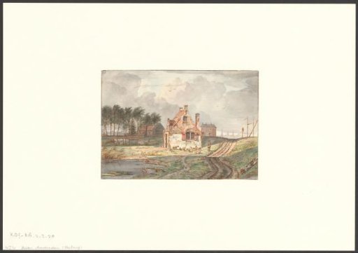 View of a house in Zeeburg
