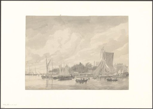 View of the Open Harbour Front Seen towards the Zeerecht