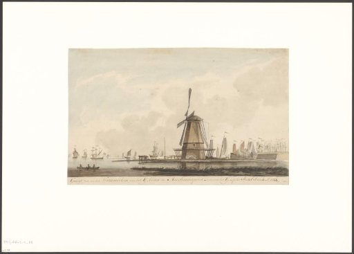 View of the Blauwhoofd bastion and the IJ