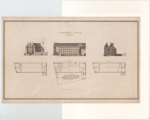 Exterior and floor plan of the Maritime Training School