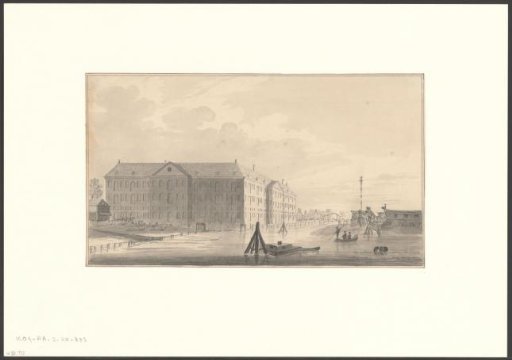 View of the State Naval Magazine on the IJgracht