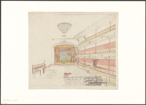 Interior of the Grand Théâtre des Variétés on Amstelstraat