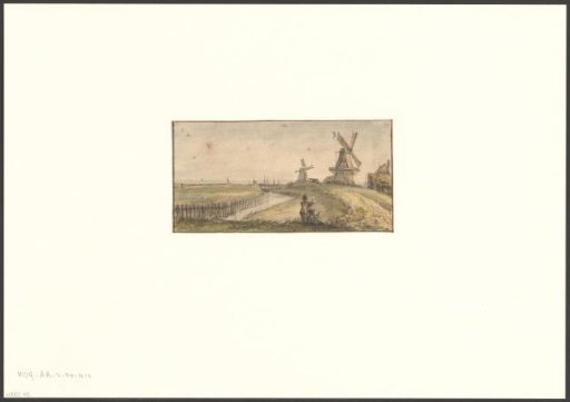View of Westerbeer Bastion looking towards the mills De Beer and De Vervanger