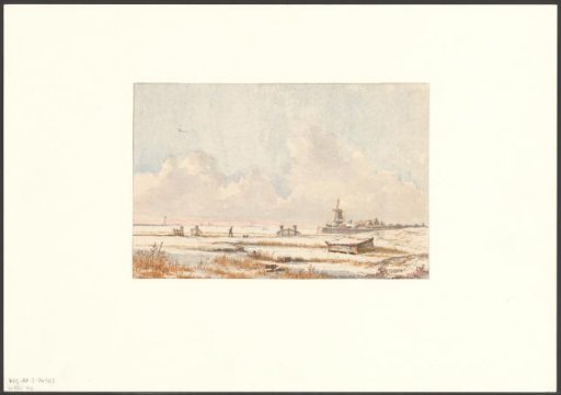 View of the bastion Blaauwhoofd and mill De Bok