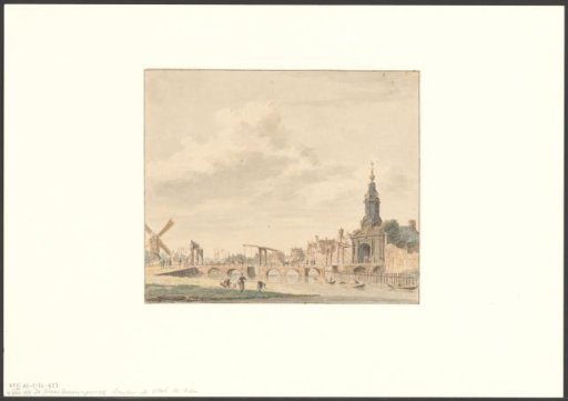 View of the Singelgracht looking towards the Haarlemmerpoort