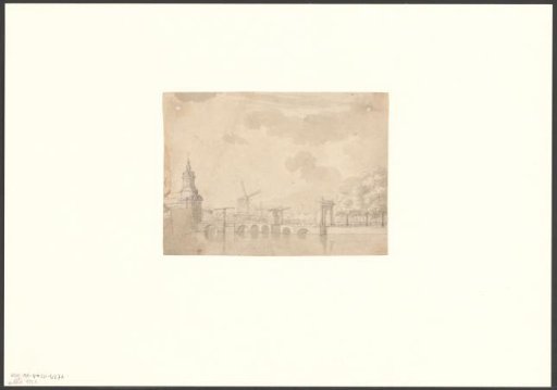 View of the Singelgracht and the Haarlemmerpoort