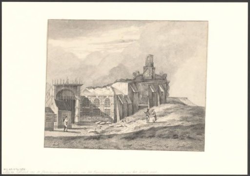 View of the demolition of the Haarlemmerpoort