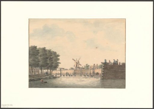 View of the Raampoort and mill De Vervanger