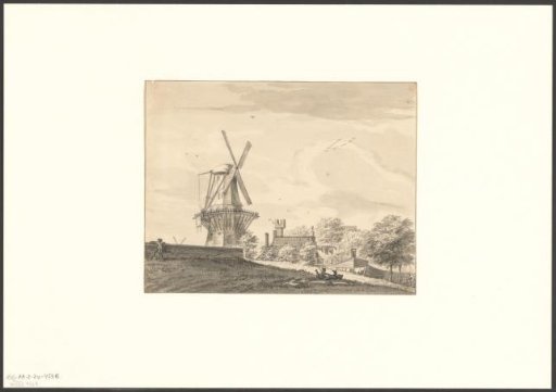 View of Fort Rijk with mill De Victor