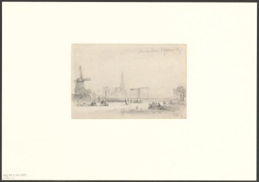 View of the Singelgracht and the Zaagmolenpoort