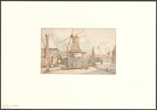 View of the Bastion Rijk with Mill De Victor