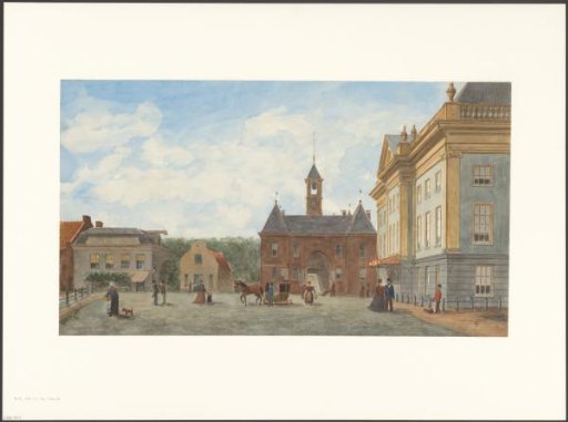 View of the Leidseplein with the Café du Theatre, the Leidsepoort and the Stadsschouwburg