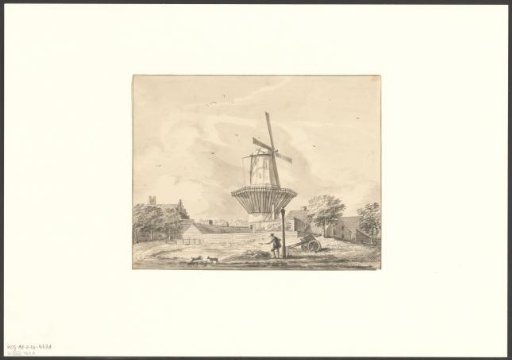 View of the Schinkel bastion and the De Roomolen mill