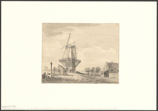 View of the Amstelveen bastion with mill De Spiering
