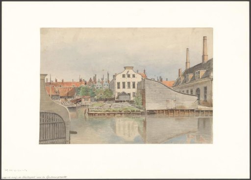 View of the Shipyard De Nachtegaal on the Lijnbaansgracht