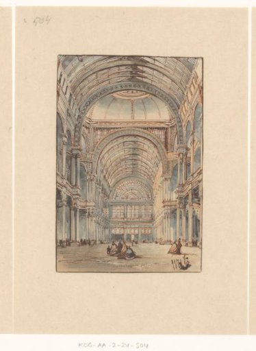 Interior of the Palace for Industry, View towards the Great Hall