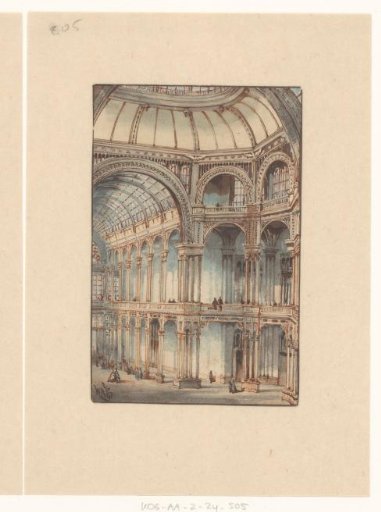 Interior of the Palace for Industry, View towards the Great Hall