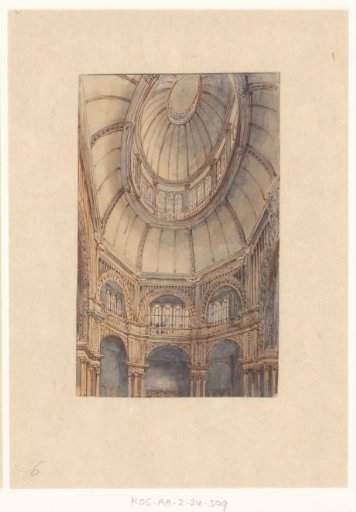 Interior of the Palace for Industry and Art, viewed towards the dome