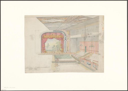 Interior of the theatre hall of the Paleis voor Volksvlijt