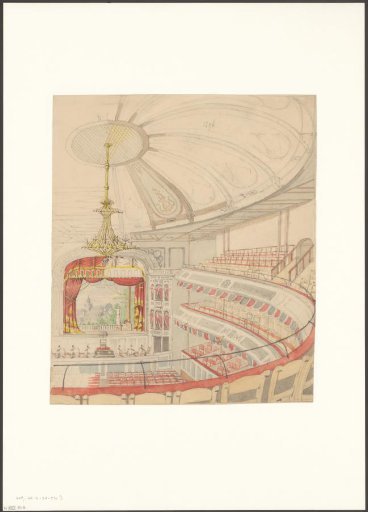 Interior of the theatre hall of the Palace for Industry