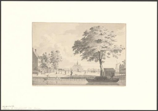 View of the Weesperplein and the Weesperpoort from the Nieuwe Achtergracht