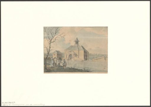 View of the first Muiderpoort after the subsidence