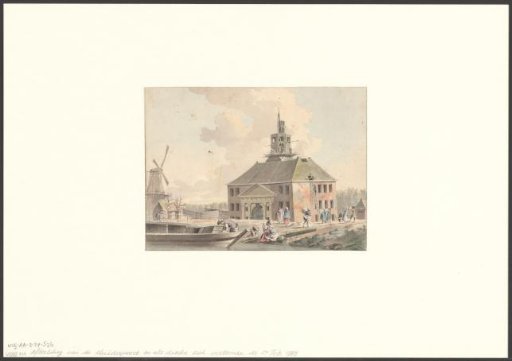 View of the first Muiderpoort after the subsidence