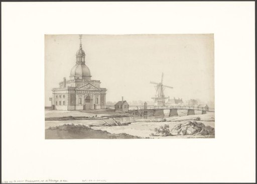 View of the Muiderpoort from the Plantage Muidergracht