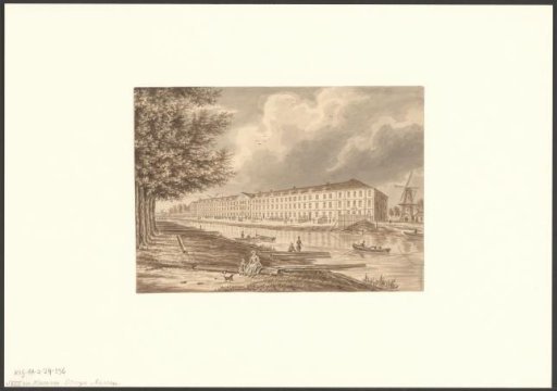View of the Orange-Nassau Barracks on the Singelgracht