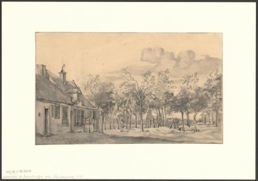 View of the Roomtuintjes and the Muiderpoort