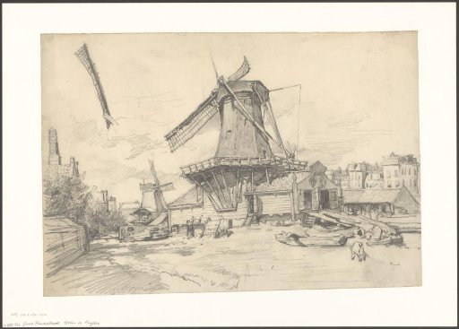 View of the Zaagmolensloot, looking towards mill De Ruiter