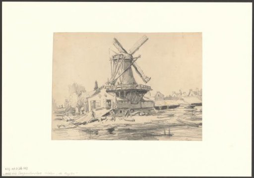 View of the Zaagmolensloot with mill De Ruiter