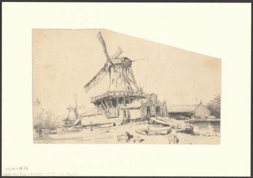 View of the Zaagmolensloot with mill De Ruiter
