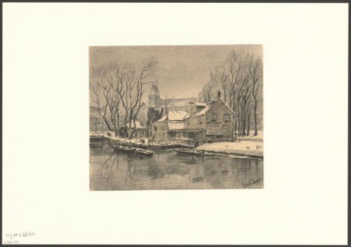 View of the Boerenwetering and the Rijksmuseum Amsterdam