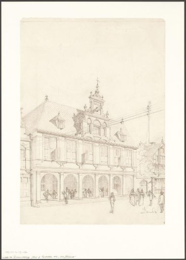 Design for a building in Oud Holland, part of the World Exhibition for the Hotel and Travel Industry 1895